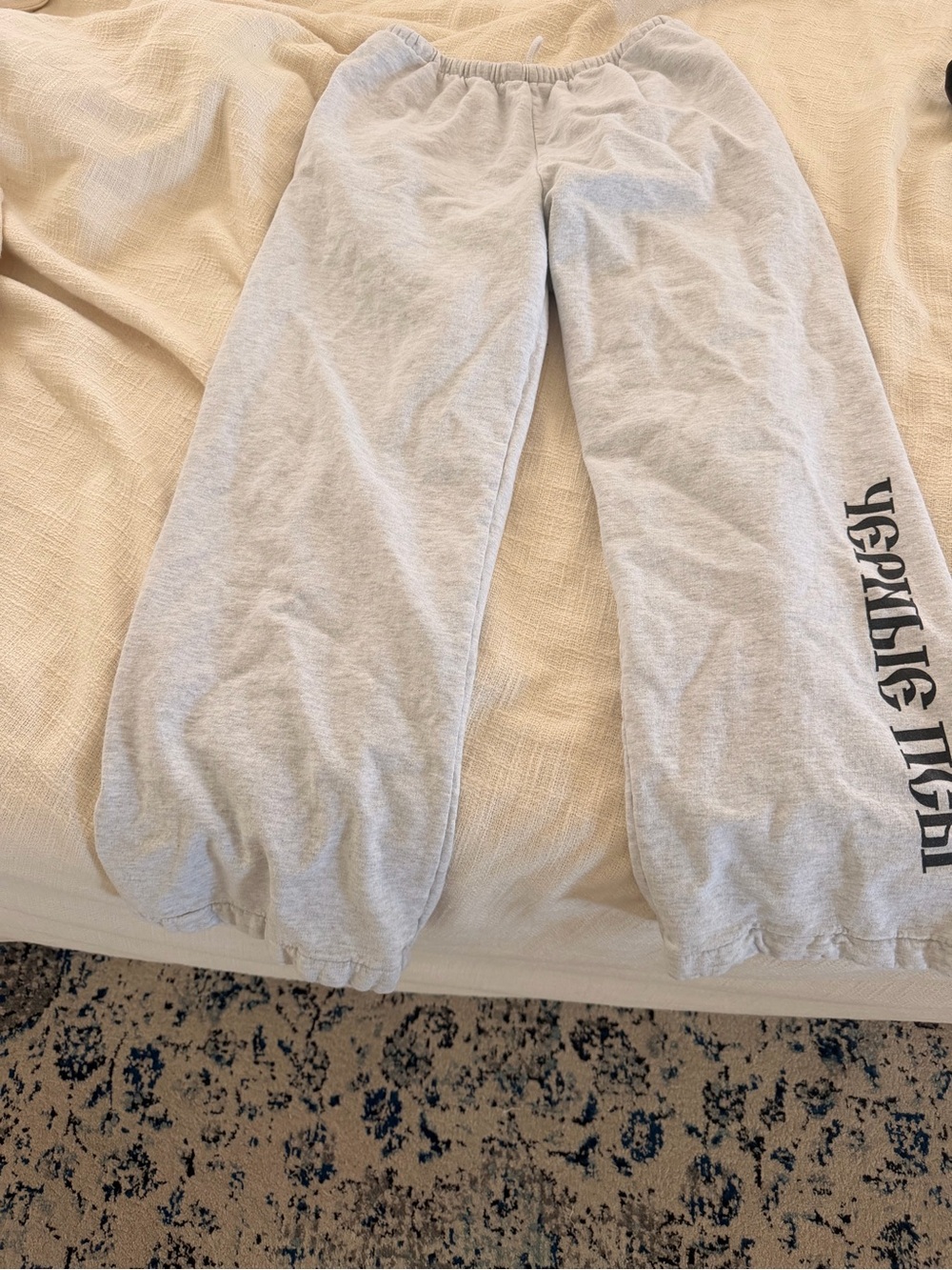 Yeezy Gosha Black Dogs grey fleece sweatpants size 2